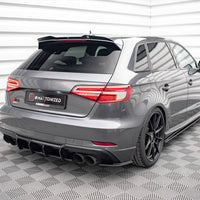 Maxton Design - STREET PRO REAR SIDE SPLITTERS AUDI S3 SPORTBACK 8V FACELIFT