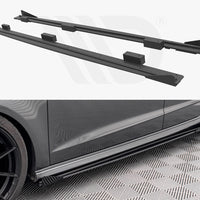 Maxton Design - STREET PRO SIDE SKIRTS DIFFUSERS (+FLAPS) AUDI S3 SPORTBACK 8V FACELIFT