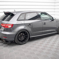 Maxton Design - STREET PRO SIDE SKIRTS DIFFUSERS (+FLAPS) AUDI S3 SPORTBACK 8V FACELIFT
