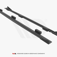 Maxton Design - STREET PRO SIDE SKIRTS DIFFUSERS (+FLAPS) AUDI S3 SPORTBACK 8V FACELIFT