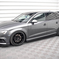 Maxton Design - STREET PRO SIDE SKIRTS DIFFUSERS AUDI S3 SPORTBACK 8V FACELIFT