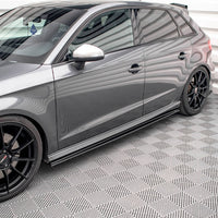 Maxton Design - STREET PRO SIDE SKIRTS DIFFUSERS AUDI S3 SPORTBACK 8V FACELIFT