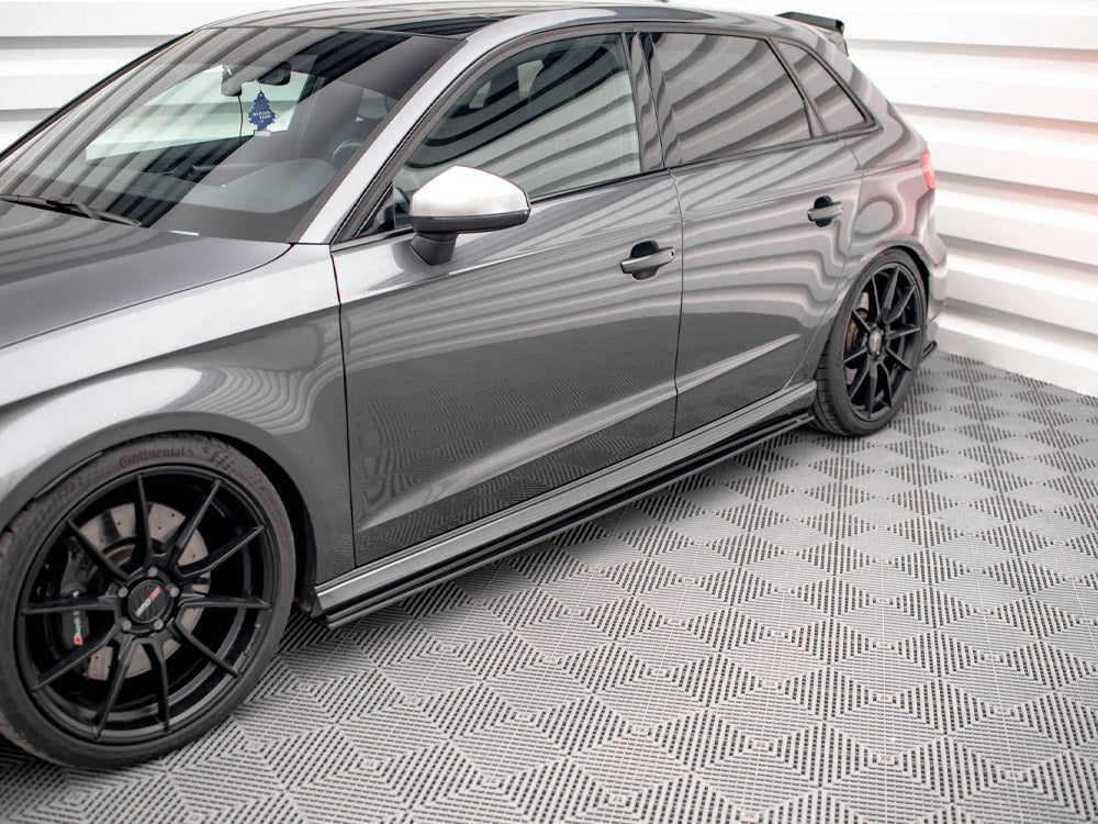 Maxton Design - STREET PRO SIDE SKIRTS DIFFUSERS AUDI S3 SPORTBACK 8V FACELIFT
