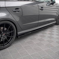 Maxton Design - SIDE SKIRTS DIFFUSERS AUDI S3 SPORTBACK 8V FACELIFT