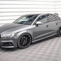 Maxton Design - SIDE SKIRTS DIFFUSERS AUDI S3 SPORTBACK 8V FACELIFT