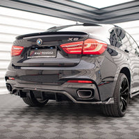 Maxton Design - CENTRAL REAR SPLITTER (VERTICAL BARS) BMW X6 M SPORT F16