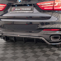 Maxton Design - CENTRAL REAR SPLITTER (VERTICAL BARS) BMW X6 M SPORT F16