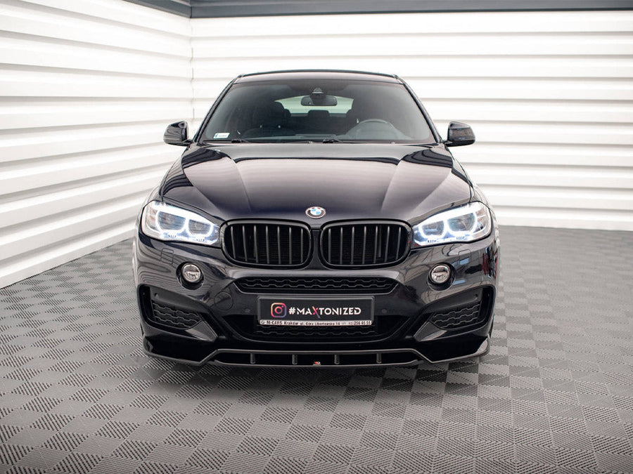 Maxton Design - FRONT SPLITTER V.2 BMW X6 M SPORT F16