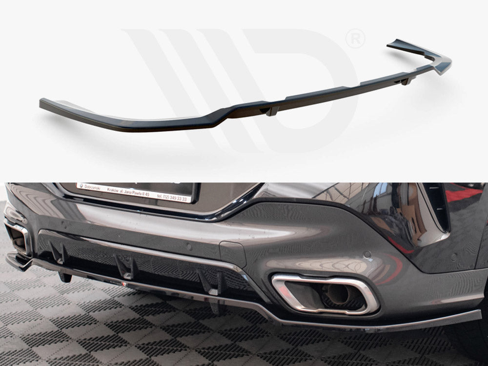 Maxton Design - CENTRAL REAR SPLITTER (VERTICAL BARS) V.3 BMW X6 M-PACK G06