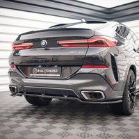 Maxton Design - CENTRAL REAR SPLITTER (VERTICAL BARS) V.3 BMW X6 M-PACK G06