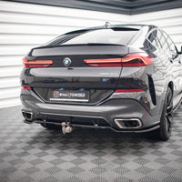Maxton Design - CENTRAL REAR SPLITTER (VERTICAL BARS) V.3 BMW X6 M-PACK G06