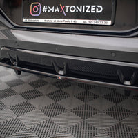 Maxton Design - CENTRAL REAR SPLITTER (VERTICAL BARS) V.3 BMW X6 M-PACK G06