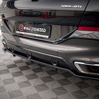 Maxton Design - CENTRAL REAR SPLITTER (VERTICAL BARS) V.2 BMW X6 M-PACK G06