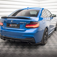 Maxton Design - CENTRAL REAR SPLITTER (VERTICAL BARS) BMW 2 M-PACK F22