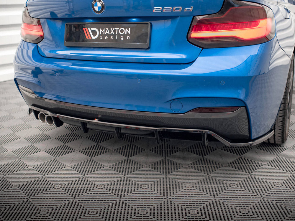 Maxton Design - CENTRAL REAR SPLITTER (VERTICAL BARS) BMW 2 M-PACK F22