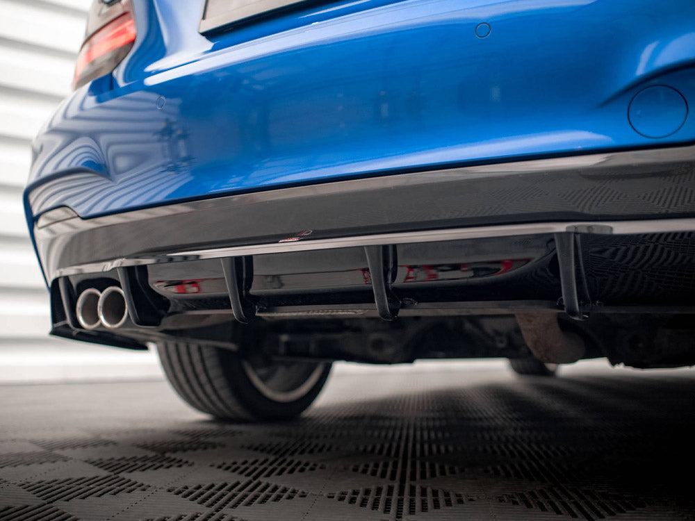 Maxton Design - CENTRAL REAR SPLITTER (VERTICAL BARS) BMW 2 M-PACK F22