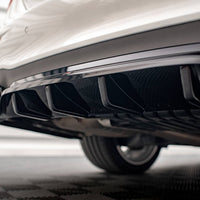 Maxton Design - Central Rear Splitter (Vertical Bars) Mercedes E AMG-Line Sedan W213 Facelift
