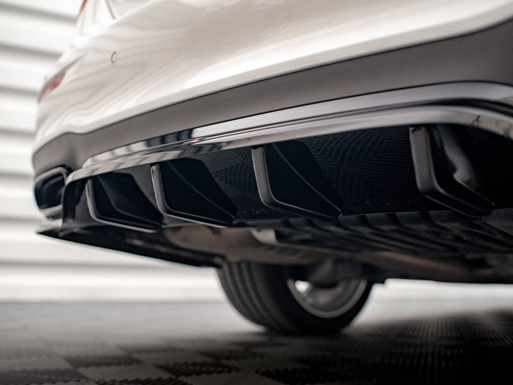 Maxton Design - Central Rear Splitter (Vertical Bars) Mercedes E AMG-Line Sedan W213 Facelift