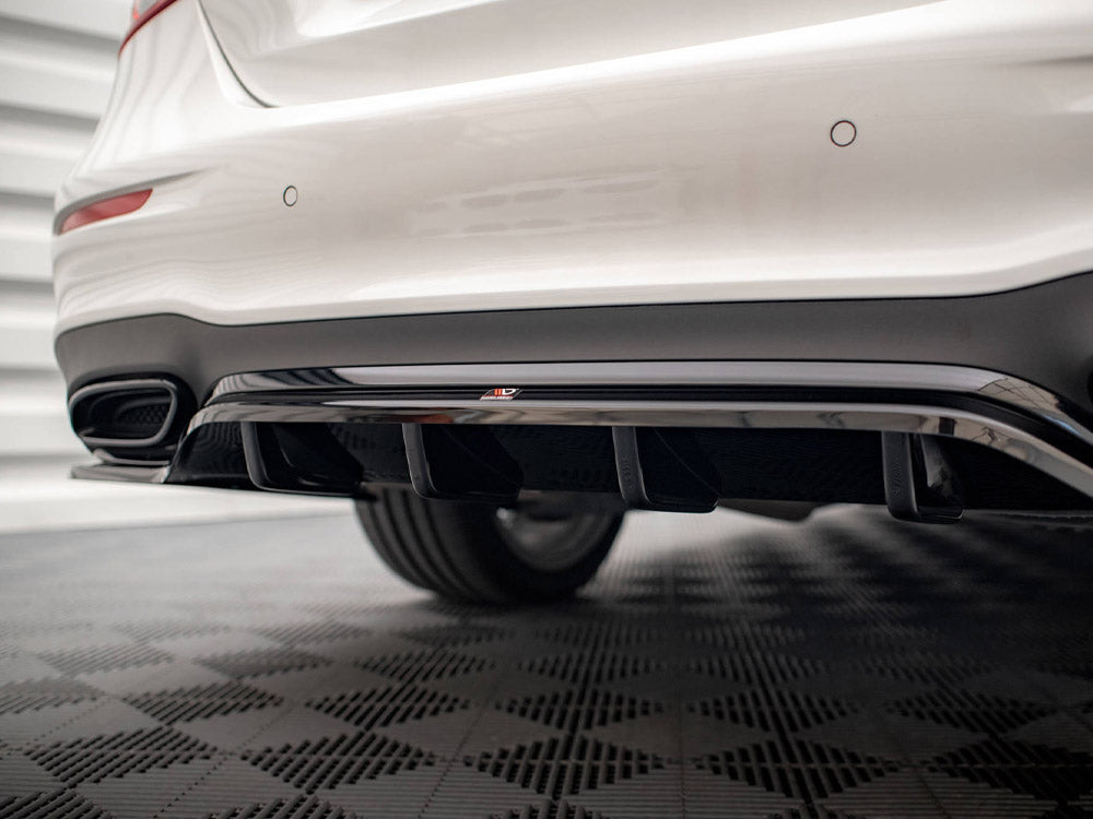 Maxton Design - Central Rear Splitter (Vertical Bars) Mercedes E AMG-Line Sedan W213 Facelift