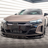 Maxton Design - FRONT SPLITTER V.2 AUDI E-TRON GT / RS GT MK1