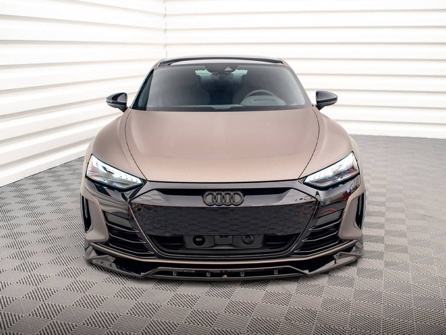 Maxton Design - FRONT SPLITTER V.2 AUDI E-TRON GT / RS GT MK1