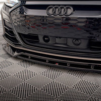 Maxton Design - FRONT SPLITTER V.2 AUDI E-TRON GT / RS GT MK1