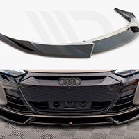 Maxton Design - FRONT SPLITTER V.1 AUDI E-TRON GT / RS GT MK1