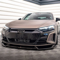 Maxton Design - FRONT SPLITTER V.1 AUDI E-TRON GT / RS GT MK1