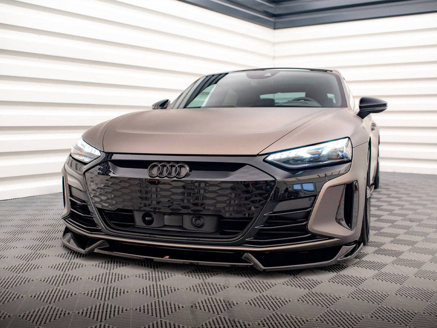 Maxton Design - FRONT SPLITTER V.1 AUDI E-TRON GT / RS GT MK1