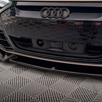 Maxton Design - FRONT SPLITTER V.1 AUDI E-TRON GT / RS GT MK1