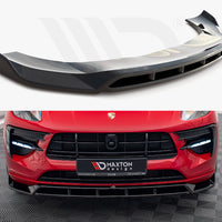 Maxton Design - FRONT SPLITTER V.2 PORSCHE MACAN GTS / SPORT DESIGN MK1 FACELIFT