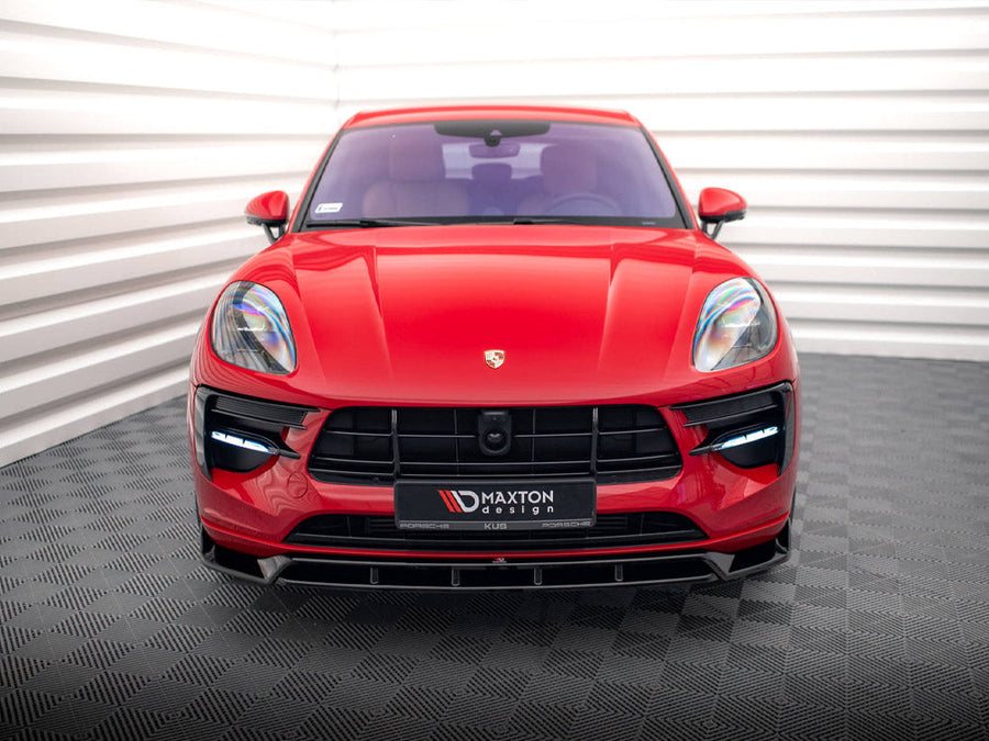 Maxton Design - FRONT SPLITTER V.2 PORSCHE MACAN GTS / SPORT DESIGN MK1 FACELIFT
