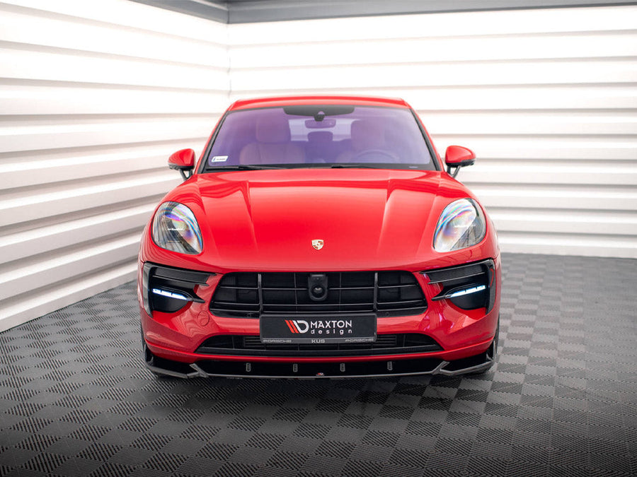 Maxton Design - FRONT SPLITTER V.1 PORSCHE MACAN GTS / SPORT DESIGN MK1 FACELIFT