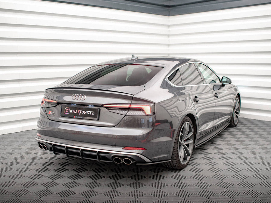 Maxton Design - STREET PRO REAR DIFFUSER AUDI S5 COUPE / SPORTBACK F5