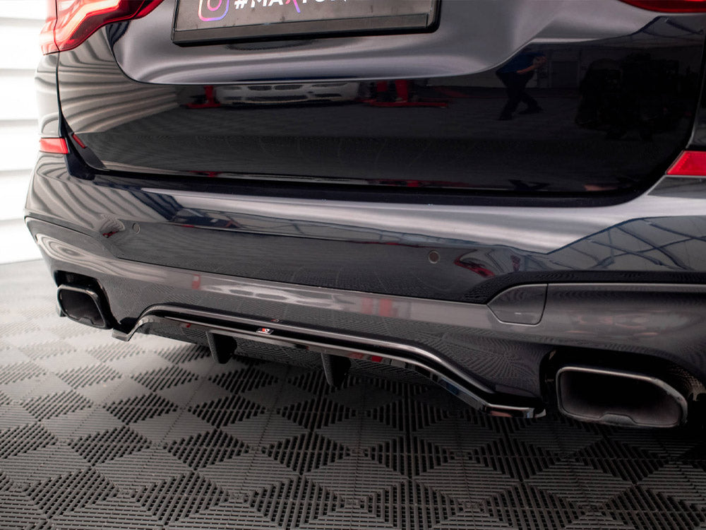 Maxton Design - CENTRAL REAR SPLITTER (VERTICAL BARS) BMW X3 M40I / M40D G01