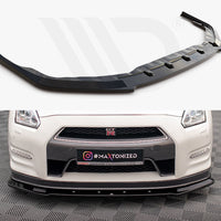 Maxton Design - FRONT SPLITTER NISSAN GTR R35 1ST FACELIFT