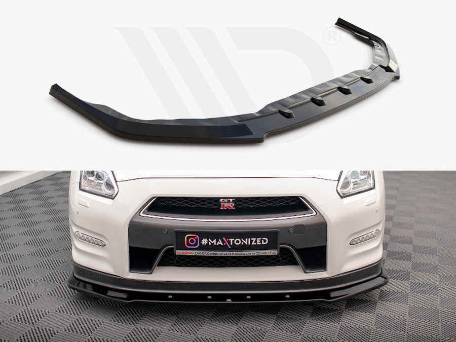 Maxton Design - FRONT SPLITTER NISSAN GTR R35 1ST FACELIFT