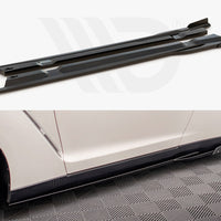 Maxton Design - SIDE SKIRTS DIFFUSERS + FLAPS NISSAN GTR R35 1ST FACELIFT