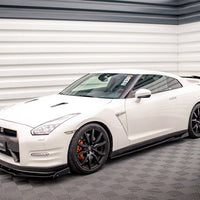 Maxton Design - SIDE SKIRTS DIFFUSERS + FLAPS NISSAN GTR R35 1ST FACELIFT