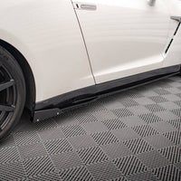 Maxton Design - SIDE SKIRTS DIFFUSERS + FLAPS NISSAN GTR R35 1ST FACELIFT