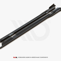 Maxton Design - SIDE SKIRTS DIFFUSERS + FLAPS NISSAN GTR R35 1ST FACELIFT