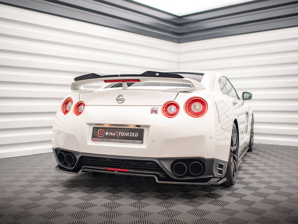 Maxton Design - CENTRAL REAR SPLITTER (VERTICAL BARS) NISSAN GTR R35 1ST FACELIFT