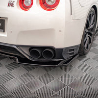 Maxton Design - CENTRAL REAR SPLITTER (VERTICAL BARS) NISSAN GTR R35 1ST FACELIFT