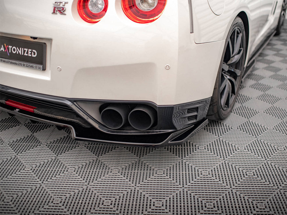 Maxton Design - CENTRAL REAR SPLITTER (VERTICAL BARS) NISSAN GTR R35 1ST FACELIFT