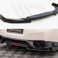 Maxton Design - CENTRAL REAR SPLITTER + FLAPS NISSAN GTR R35 1ST FACELIFT