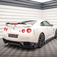 Maxton Design - CENTRAL REAR SPLITTER + FLAPS NISSAN GTR R35 1ST FACELIFT