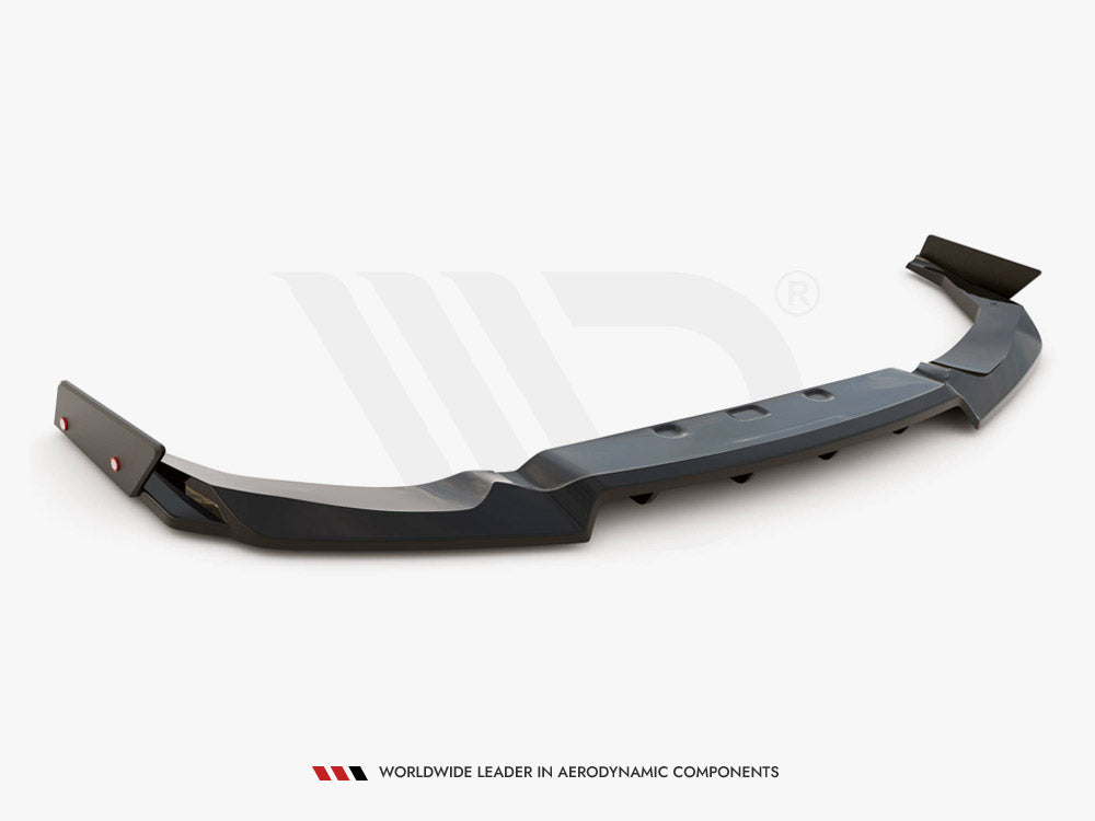 Maxton Design - CENTRAL REAR SPLITTER + FLAPS NISSAN GTR R35 1ST FACELIFT