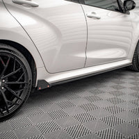 Maxton Design - SIDE SKIRTS DIFFUSERS V.1 + FLAPS TOYOTA YARIS MK4