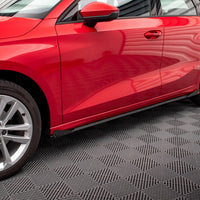 Maxton Design - STREET PRO SIDE SKIRTS DIFFUSERS + FLAPS AUDI A3 8Y