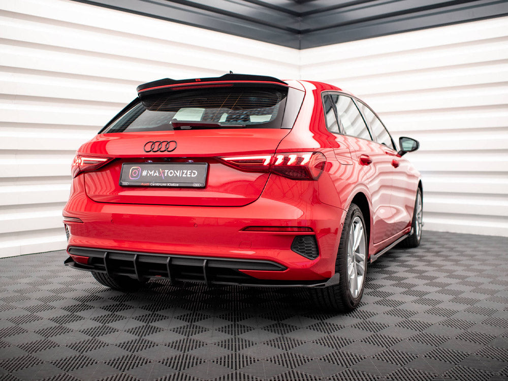 Maxton Design - STREET PRO REAR VALANCE + FLAPS AUDI A3 SPORTBACK 8Y